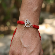 Premium OM 925 Sterling Silver Rakhi for Brother